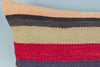 Striped Multiple Color Kilim Pillow Cover 16x24 8550