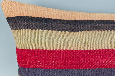 Striped Multiple Color Kilim Pillow Cover 16x24 8550