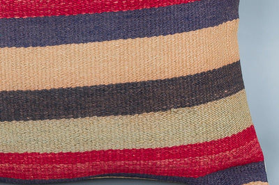 Striped Multiple Color Kilim Pillow Cover 16x24 8550