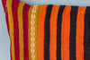 Striped Multiple Color Kilim Pillow Cover 16x24 8552