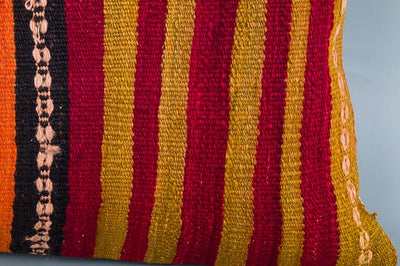 Striped Multiple Color Kilim Pillow Cover 16x24 8552
