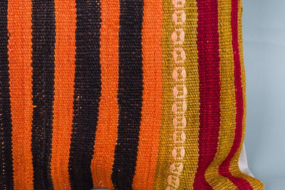 Striped Multiple Color Kilim Pillow Cover 16x24 8553