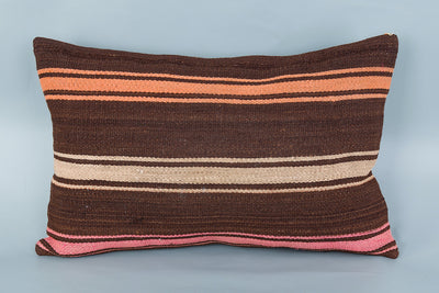 Striped Multiple Color Kilim Pillow Cover 16x24 8567