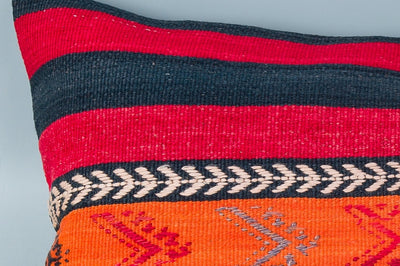 Striped Multiple Color Kilim Pillow Cover 16x24 8570