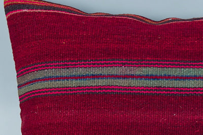 Striped Multiple Color Kilim Pillow Cover 16x24 8571