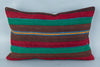 Striped Multiple Color Kilim Pillow Cover 16x24 8597