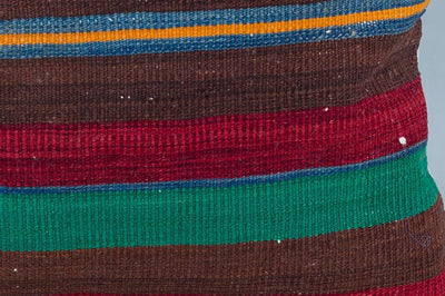 Striped Multiple Color Kilim Pillow Cover 16x24 8597