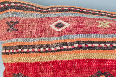 Striped Multiple Color Kilim Pillow Cover 16x24 8604