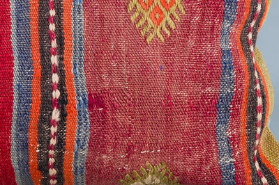 Striped Multiple Color Kilim Pillow Cover 16x24 8620