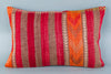 Striped Multiple Color Kilim Pillow Cover 16x24 8647