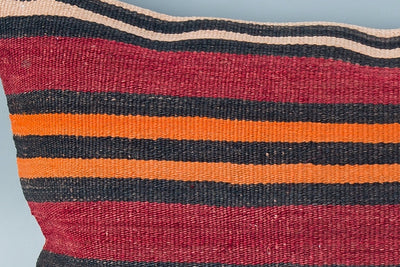 Striped Multiple Color Kilim Pillow Cover 16x24 8672
