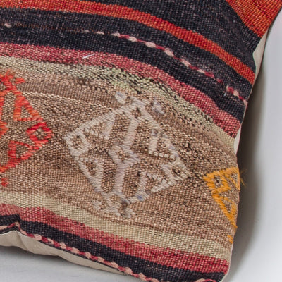 Striped Multiple Color Kilim Pillow Cover 20x20 8767