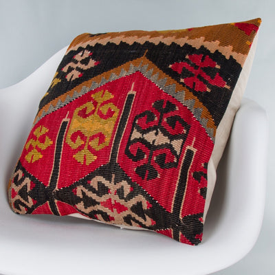 Striped Multiple Color Kilim Pillow Cover 20x20 8769