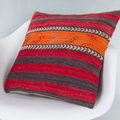 Striped Multiple Color Kilim Pillow Cover 20x20 8784