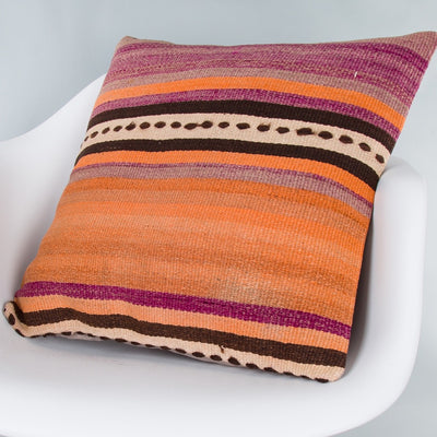 Striped Multiple Color Kilim Pillow Cover 20x20 8785