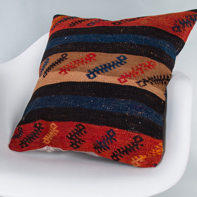 Striped Multiple Color Kilim Pillow Cover 20x20 8811