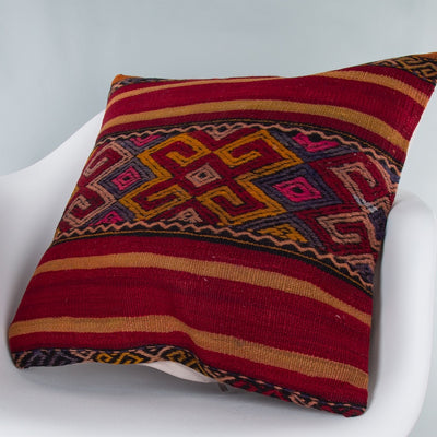 Striped Multiple Color Kilim Pillow Cover 20x20 8824