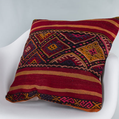 Striped Multiple Color Kilim Pillow Cover 20x20 8827