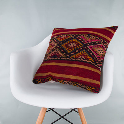 Striped Multiple Color Kilim Pillow Cover 20x20 8828