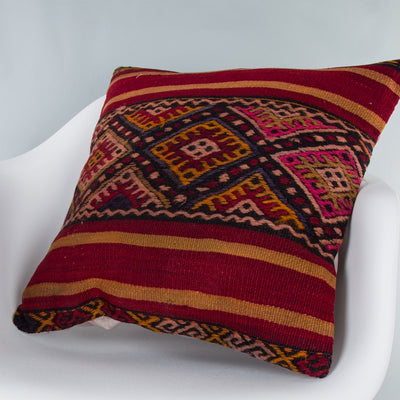 Striped Multiple Color Kilim Pillow Cover 20x20 8828