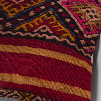 Striped Multiple Color Kilim Pillow Cover 20x20 8828