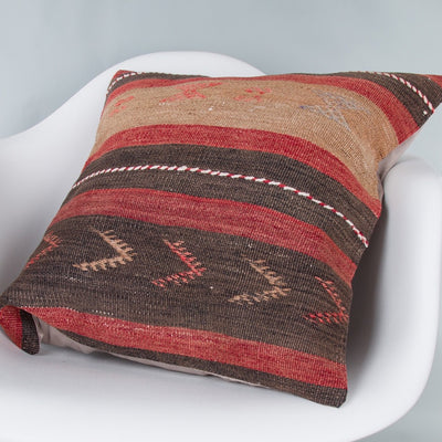 Striped Multiple Color Kilim Pillow Cover 20x20 8904