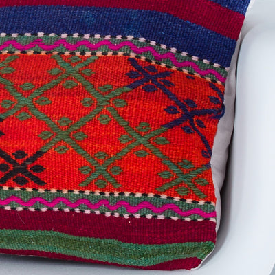 Striped Multiple Color Kilim Pillow Cover 20x20 9130