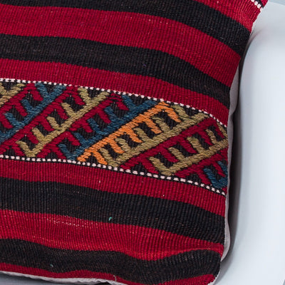 Striped Multiple Color Kilim Pillow Cover 20x20 9141