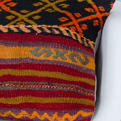 Striped Multiple Color Kilim Pillow Cover 20x20 9144