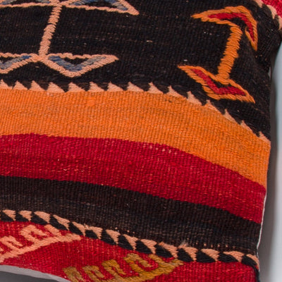 Striped Multiple Color Kilim Pillow Cover 20x20 9195