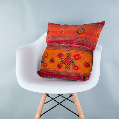 Striped Multiple Color Kilim Pillow Cover 20x20 9207