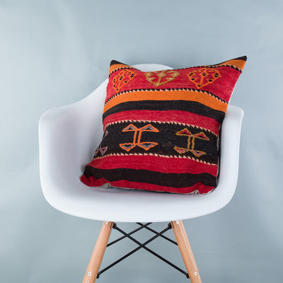 Striped Multiple Color Kilim Pillow Cover 20x20 9219