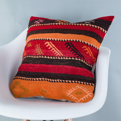 Striped Multiple Color Kilim Pillow Cover 20x20 9221