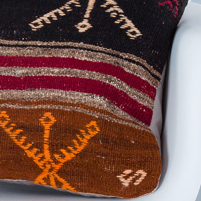 Striped Multiple Color Kilim Pillow Cover 20x20 9236