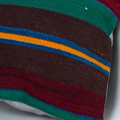 Striped Multiple Color Kilim Pillow Cover 20x20 9071
