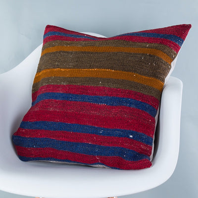 Striped Multiple Color Kilim Pillow Cover 20x20 9147