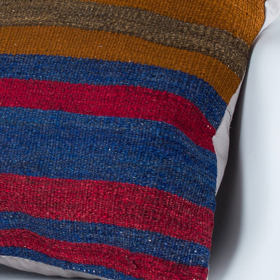 Striped Multiple Color Kilim Pillow Cover 20x20 9149