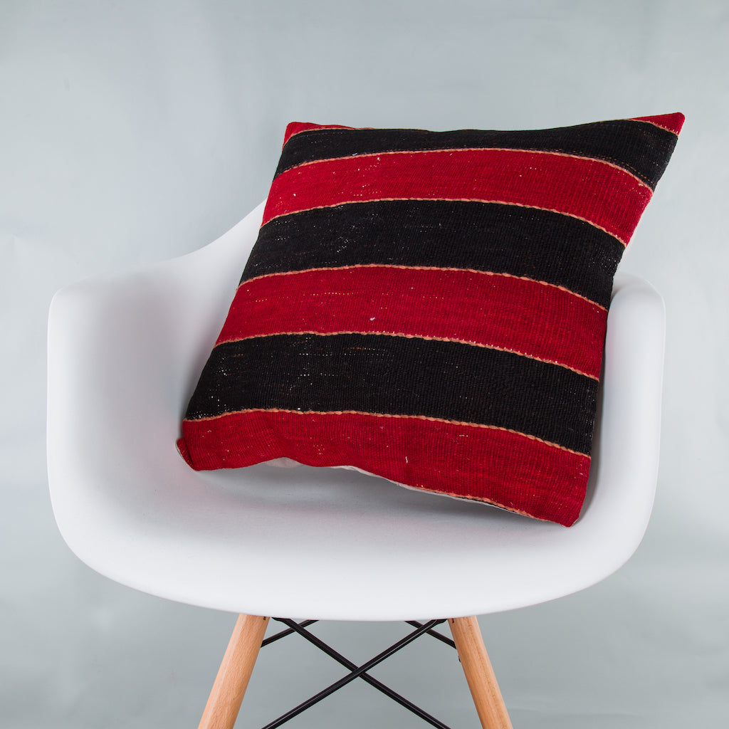 Striped Multiple Color Kilim Pillow Cover 20x20 9192
