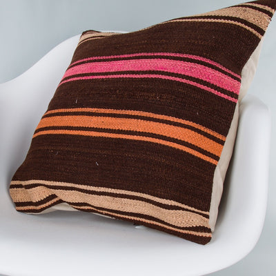 Striped Multiple Color Kilim Pillow Cover 20x20 8736