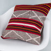 Striped Multiple Color Kilim Pillow Cover 20x20 8758