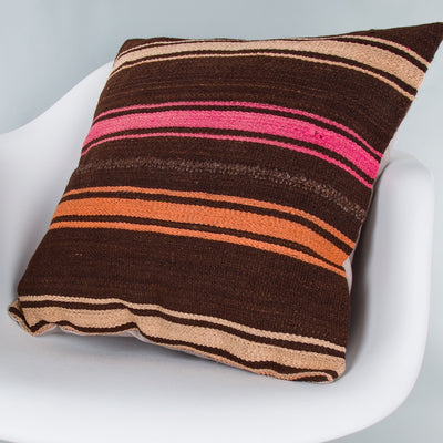 Striped Multiple Color Kilim Pillow Cover 20x20 8765