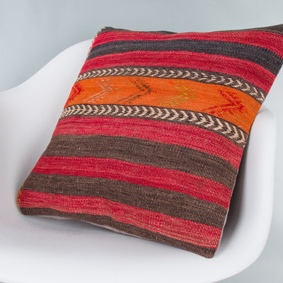 Striped Multiple Color Kilim Pillow Cover 20x20 8786