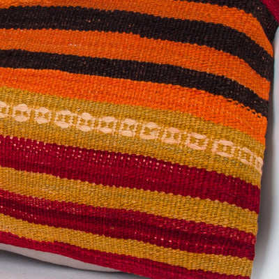 Striped Multiple Color Kilim Pillow Cover 20x20 8789