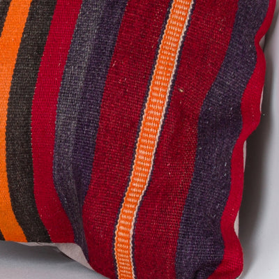 Striped Multiple Color Kilim Pillow Cover 20x20 8871