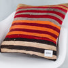 Striped Multiple Color Kilim Pillow Cover 20x20 8993