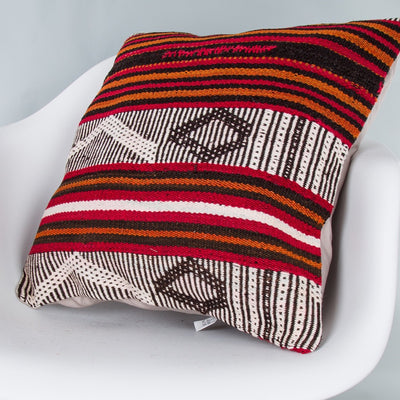 Striped Multiple Color Kilim Pillow Cover 20x20 9053