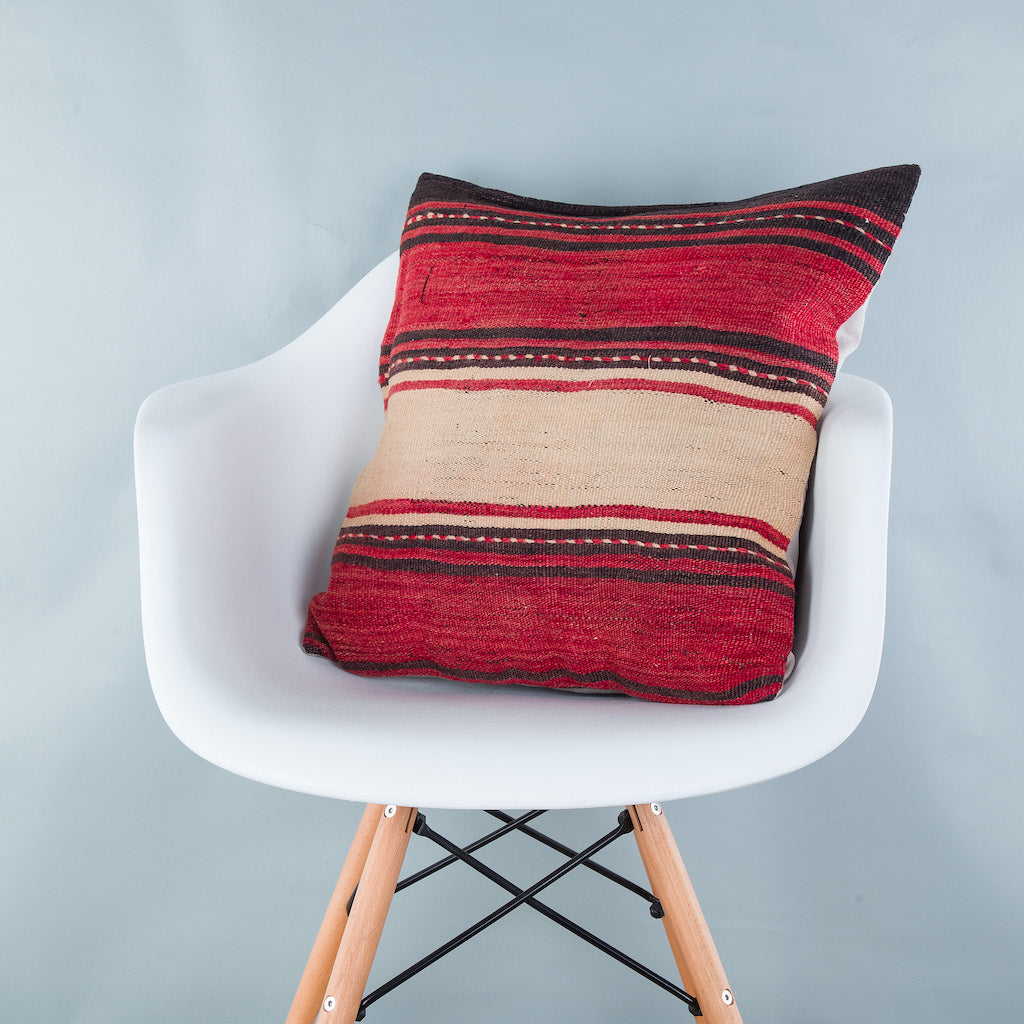 Striped Multiple Color Kilim Pillow Cover 20x20 9157