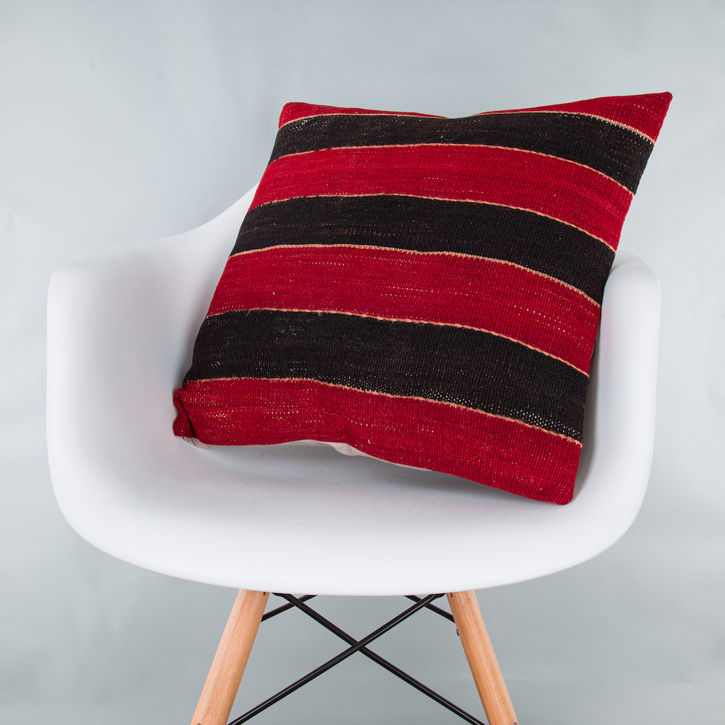 Striped Multiple Color Kilim Pillow Cover 20x20 9283