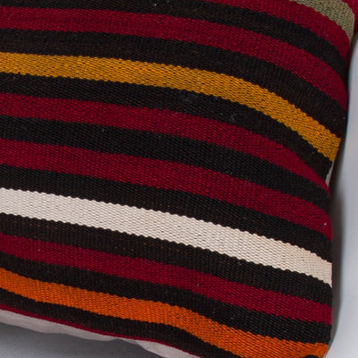 Striped Multiple Color Kilim Pillow Cover 20x20 9311