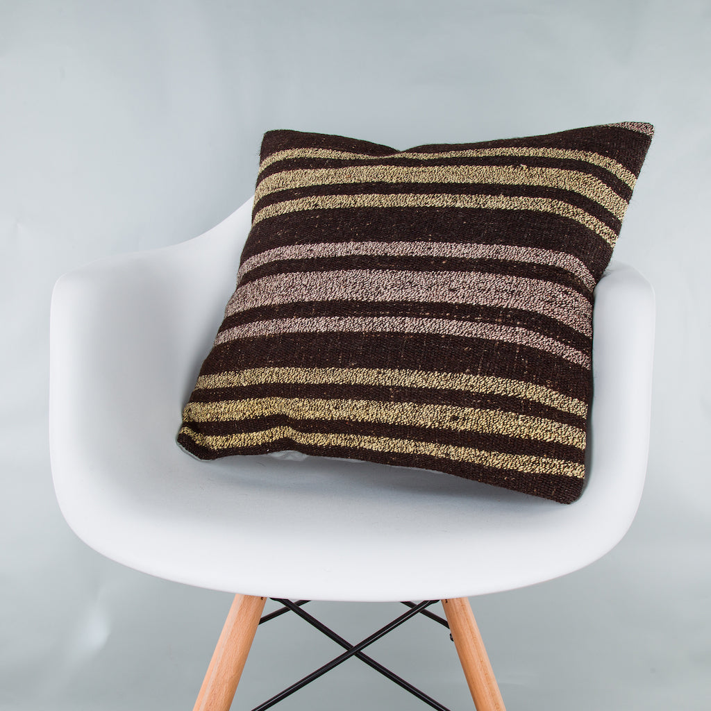 Striped Multiple Color Kilim Pillow Cover 20x20 9327